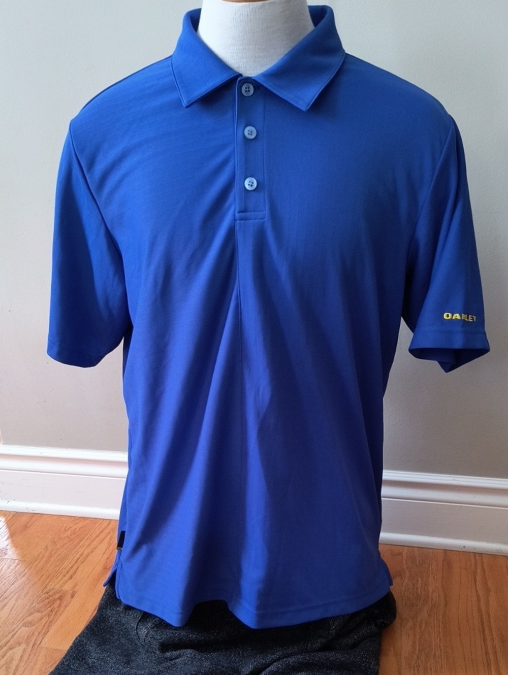 Oakley Men's Cobalt Blue Performance Polo/Golf Shirt, Size Large